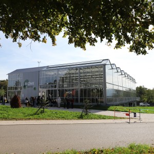 Construction de serres botaniques et de locaux connexes au Jardin des Sciences